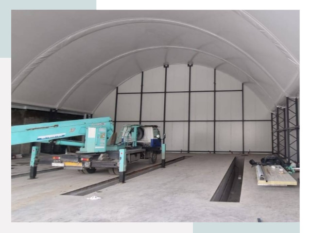 Внутреннее оснащение ангаров в Хабаровске