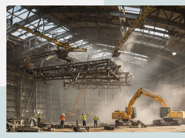 Демонтаж ангаров в Хабаровске от 617 руб. за м²