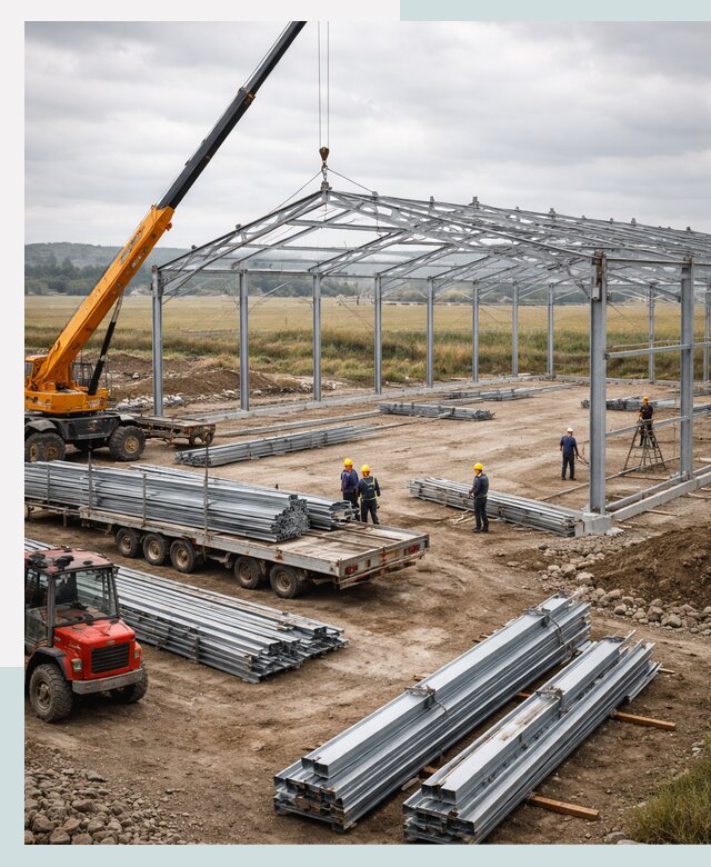 Строительство ангаров для сельхозтехники в Хабаровске под ключ