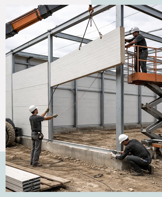 Строительство складов из сэндвич панелей в Хабаровске под ключ