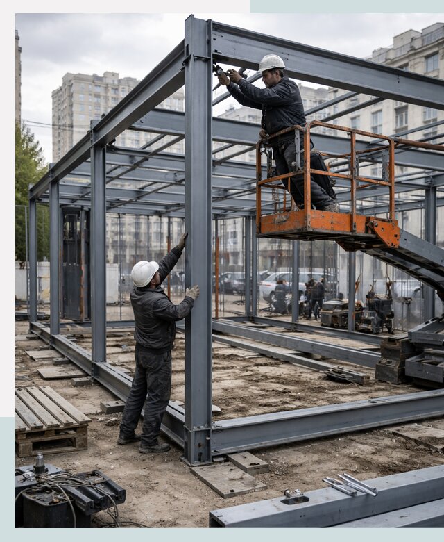 Строительство и монтаж торговых павильонов под ключ в Хабаровске